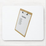 Checklist on a clipboard mousepad