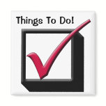 Checklist Tick Box Things to Do Refrigerator List magnets