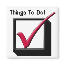 Checklist Tick Box Things to Do Refrigerator List Magnets