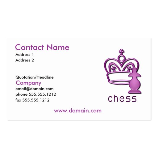 Checkmate Business Card