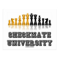 Checkmate University (Chess Set) Post Cards