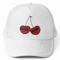 Cheeky Cool Cherries! Cap hats by fat_fa_tin Cheeky Cool Cherries! Cap hats