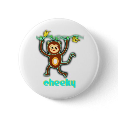cheeky monkey button by Marina41