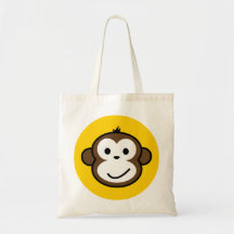 Cheeky Monkey Canvas Bag
