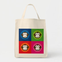 Cheeky Monkey Canvas Bags