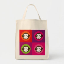 Cheeky Monkey Canvas Bags