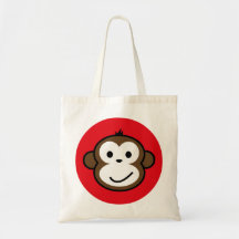 Cheeky Monkey Canvas Bags