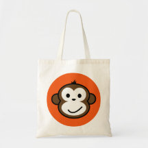 Cheeky Monkey Canvas Bags