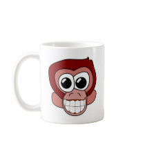 Cheeky Monkey mugs by pollop Cheeky Monkey mugs