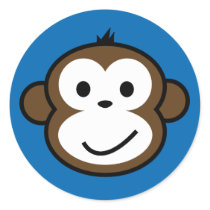 Cheeky Monkey stickers by funkyartlittlepeople Cheeky Monkey stickers