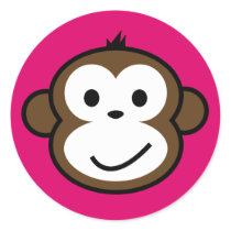 Cheeky Monkey stickers by funkyartlittlepeople Cheeky Monkey stickers