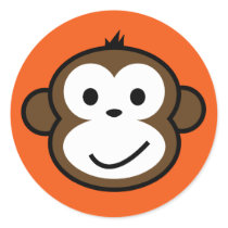 Cheeky Monkey stickers by funkyartlittlepeople Cheeky Monkey stickers