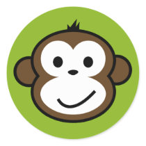 Cheeky Monkey stickers by funkyartlittlepeople Cheeky Monkey stickers