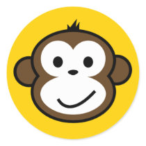 Cheeky Monkey stickers by funkyartlittlepeople Cheeky Monkey stickers