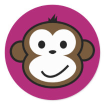 Cheeky Monkey stickers by funkyartlittlepeople Cheeky Monkey stickers