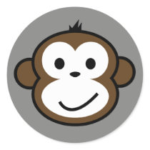 Cheeky Monkey stickers by funkyartlittlepeople Cheeky Monkey stickers