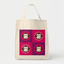 Cheeky Monkey Tote Bag