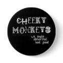 Cheeky Monkeys Button by Trindajae Cheeky Monkeys Button