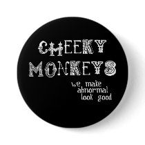Cheeky Monkeys Button by Trindajae Cheeky Monkeys Button