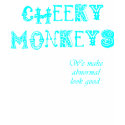 Cheeky Monkeys - Cyan t-shirts