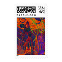 Cheeky Orange Cat Postage