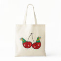 Cheeky Party Cherries! Cute Fun Custom Tote Bag