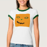 Cheeky Pumpkin Ladies Ringer T-Shirt
