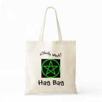Cheeky Witch Hag Bag - Green Pentagram