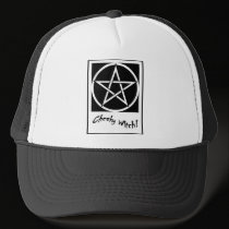 Cheeky Witch Pentagram Collection (Black & White) hats