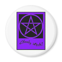 Cheeky Witch Pentagram Collection (Purple) magnets