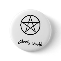 Cheeky Witch Star Collection (Black & White) buttons