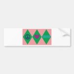 Cheer Argyle Bumper Sticker Cheer Argyle Bumper Sticker
