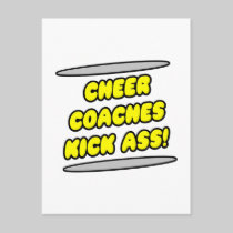 Cheer Coaches Kick Ass! Post Card