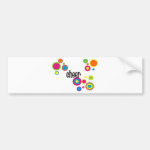 Cheer Cool Polka Dots Bumper Sticker Cheer Cool Polka Dots Bumper Sticker
