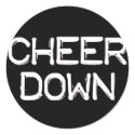 Cheer Down Sticker by Jaenne Cheer Down Sticker