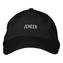 /cheer embroidered hats