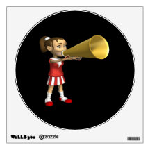 Cheer Leader 3 Wall Decals