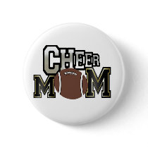 Cheer Mom (football) buttons by MishMoshTees Cheer Mom (football) buttons