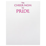 Cheer mom has pride! Proud cheer mom Letterhead