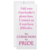 Cheer mom has pride! Proud cheer mom rack cards by witnwhimsy Cheer mom has pride! Proud cheer mom rack cards