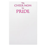 Cheer mom has pride! Proud cheer mom stationery