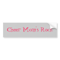 Cheer Mom's Rock bumper stickers