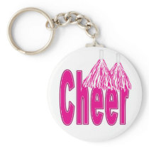 Cheer Pink Keychain