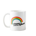 Cheer Queer mugs by smallhandsdesigns Cheer Queer mugs