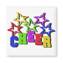 Cheer Stars Refrigerator Magnet