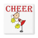 CHEER Stick Figure Cheerleader T-shirts and Gifts Magnet