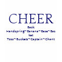 Cheer Terms t-shirts
