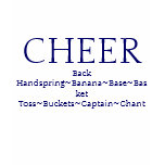 Cheer Terms t-shirts