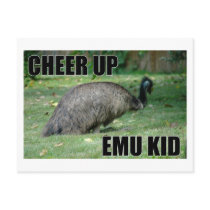 Cheer Up Emu Kid Postcard by thehatch Cheer Up Emu Kid Postcard