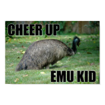 Cheer Up Emu Kid Poster posters